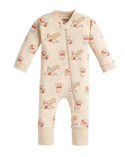 Monica + Andy Babies'  One-piece Pajama In Brown