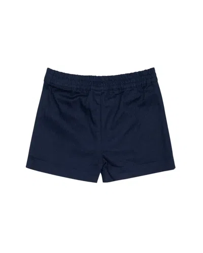 Monica + Andy Kids'  Organic Everyday Twill Shorts In Blue