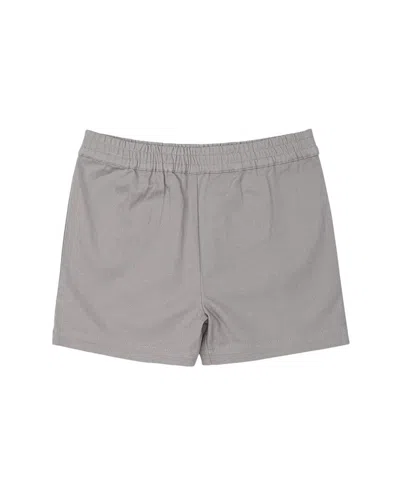 Monica + Andy Kids'  Organic Everyday Twill Shorts In Gray