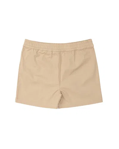 Monica + Andy Kids'  Organic Everyday Twill Shorts In Neutral