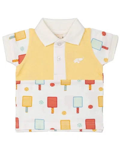 Monica + Andy Kids'  Organic Polo In White