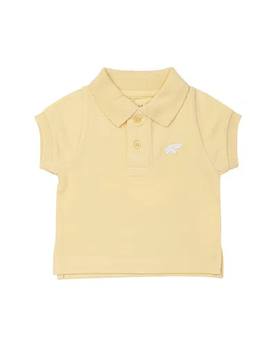 Monica + Andy Kids'  Organic Short Sleeve Polo In Neutral