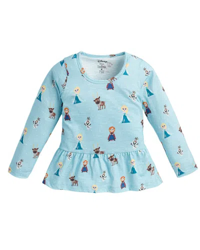 Monica + Andy Kids'  Peplum T-shirt In Blue