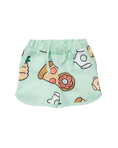 Monica + Andy Kids'  Pocket Swim Trunks In Green
