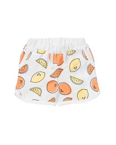 Monica + Andy Kids'  Pocket Swim Trunks In White