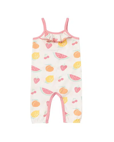 Monica + Andy Kids'  Pom Pom Trim Jumpsuit In Multi