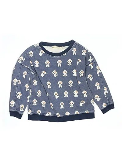 Pre-owned Monica + Andy Kids' Pullover Sweater In Blue