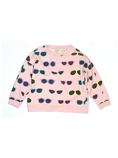 Pre-owned Monica + Andy Kids' Pullover Sweater In Pink