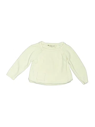 Pre-owned Monica + Andy Babies' Pullover Sweater In White