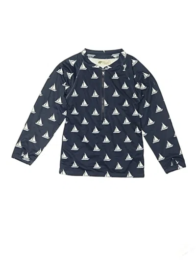 Pre-owned Monica + Andy Kids' Rash Guard In Blue