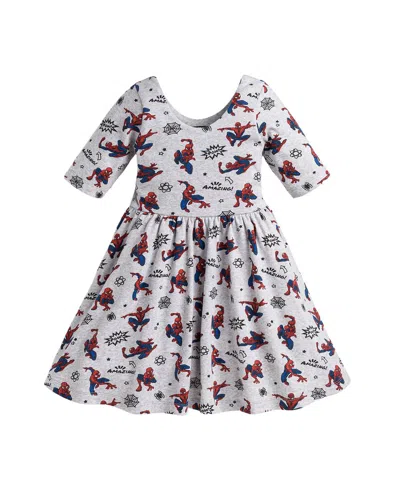Monica + Andy Kids'  Ribbed Let's Twirl Dress In White