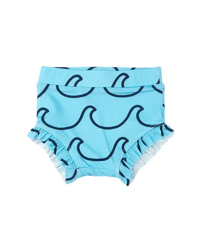 Monica + Andy Kids'  Ruffle Bottoms In Blue