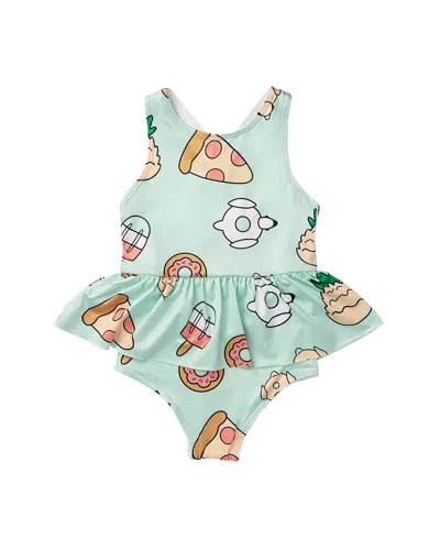 Monica + Andy Kids'  Ruffle Skirt Swimsuit In Multi