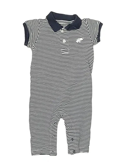 Pre-owned Monica + Andy Babies' Short Sleeve Onesie In Blue