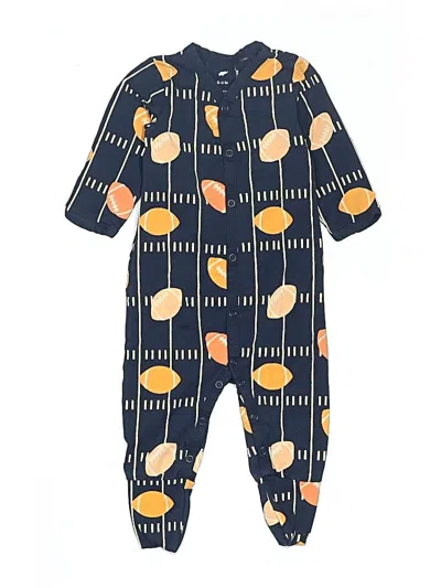 Pre-owned Monica + Andy Babies' Short Sleeve Onesie In Blue