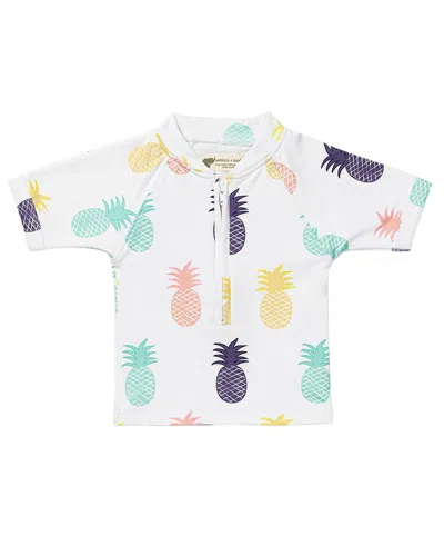 Monica + Andy Short Sleeve Rashguard Top In Multi