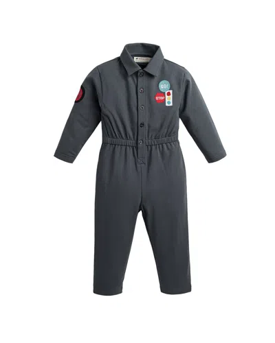 Monica + Andy Kids'  Sweatshirt Boiler Suit In Blue