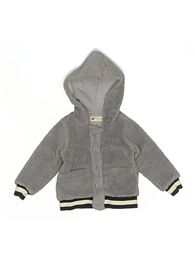 Pre-owned Monica + Andy Kids' Zip Up Hoodie In Gray