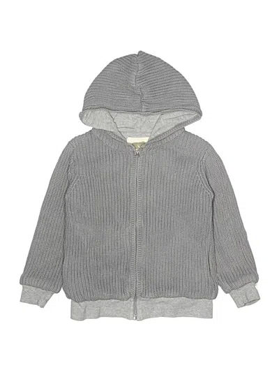 Pre-owned Monica + Andy Kids' Zip Up Hoodie In Gray