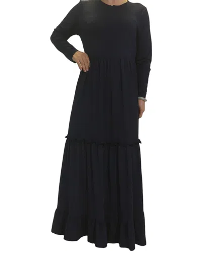 Monica Fashion Plus Maxi Dress In Black