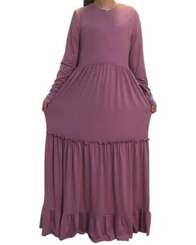 Monica Fashion Plus Maxi Dress In Purple