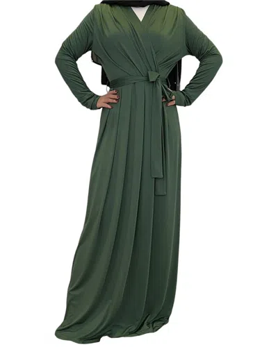 Monica Fashion Plus Maxi Dress In Green