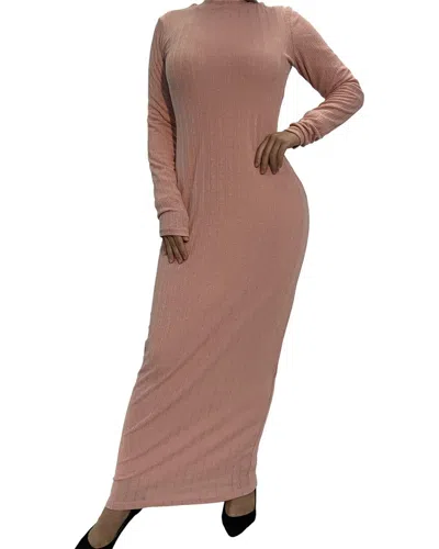 Monica Fashion Plus Maxi Dress In Pink