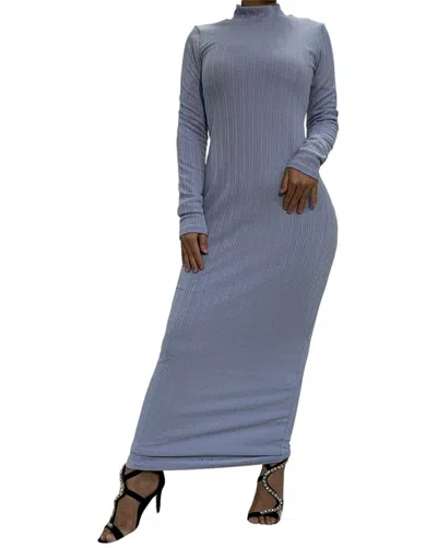 Monica Fashion Plus Maxi Dress In Gray
