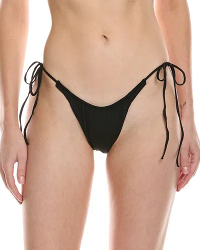 Monica Hansen Beachwear Miami Vice High-cut Bikini Bottom In Black