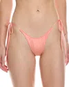Monica Hansen Beachwear Money Maker High-cut Bikini Bottom In Orange
