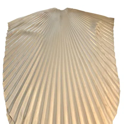 Monica Mahoney Women's White Ivory Satin One Size Hilda Caftan