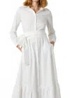 Monica Nera Carrie Maxi Dress In White In White