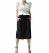 Monica Nera Cathy Top In White In White