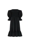 MONICA NERA ISABEL MIDI DRESS IN BLACK