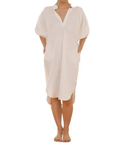 Monica Nera Rebecca Shirt Dress In White