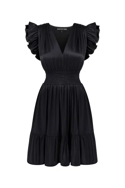 Monica Nera Women's Cathie Silk Dress - Black