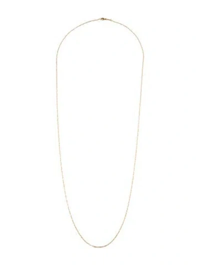Pre-owned Monica Rich Kosann 18k 'stevie' Chain Necklace, 30" In Multicolor