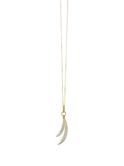 Monica Rich Kosann 18k Yellow Gold Birds Of A Feaether Necklace