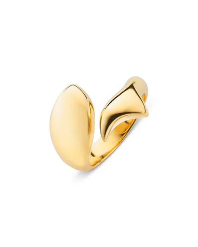 Monica Rich Kosann 18k Yellow Gold Perseverance Sculptural Fish Ring