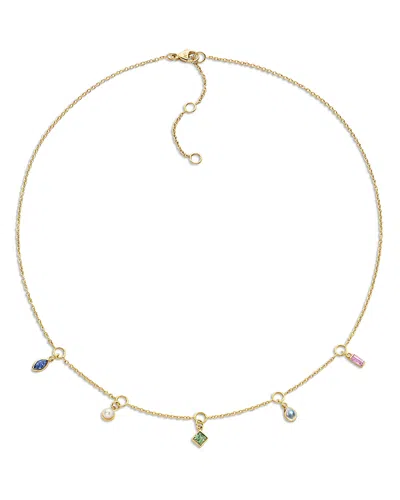 Monica Rich Kosann 18k Yellow Gold Points North Multi Gemstone Points Of Light Collar Necklace, 15-17