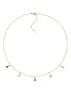 Monica Rich Kosann 18k Yellow Gold Points Of Light Sapphire Necklace In Gold