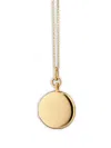 Monica Rich Kosann 18k Yellow Gold Quinn Locket Necklace In Gold