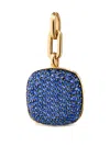 Monica Rich Kosann 18k Yellow Gold Rae Sapphire Locket In Brown