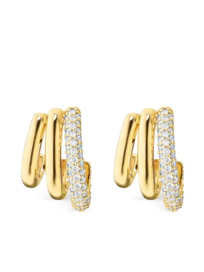 Monica Rich Kosann 18k Yellow Gold Rings Of Saturn Earrings