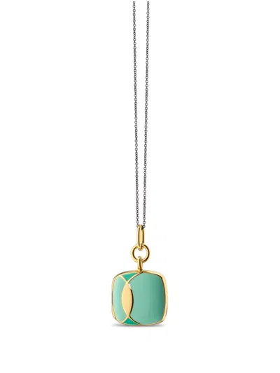 Monica Rich Kosann 18k Yellow Gold Vermeil Square-pendant Necklaces
