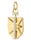 Monica Rich Kosann 18kt Rose Gold Shield Diamond Pendant Necklace In Gold