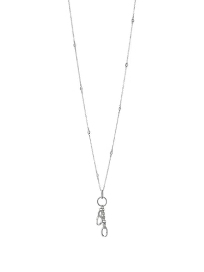 Monica Rich Kosann Circle-charm Necklace In Silver