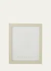 Monica Rich Kosann Cream Pebbled Leather Frame, 8" X 10" In Multi