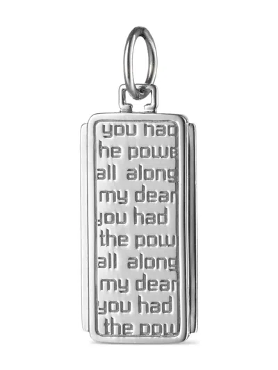 Monica Rich Kosann Dorothy Medallion Lettering-detail Charm In Metallic