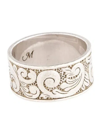Pre-owned Monica Rich Kosann Engraved Band In Multi
